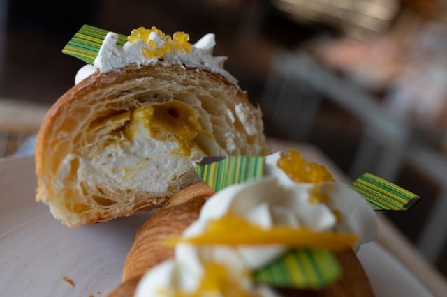 Don't miss out on placing your order for National Croissant Day! Enjoy a Mango Mascarpone filled croissant or Strawberry Rhubarb Amandine croissant. Available on Saturday only!