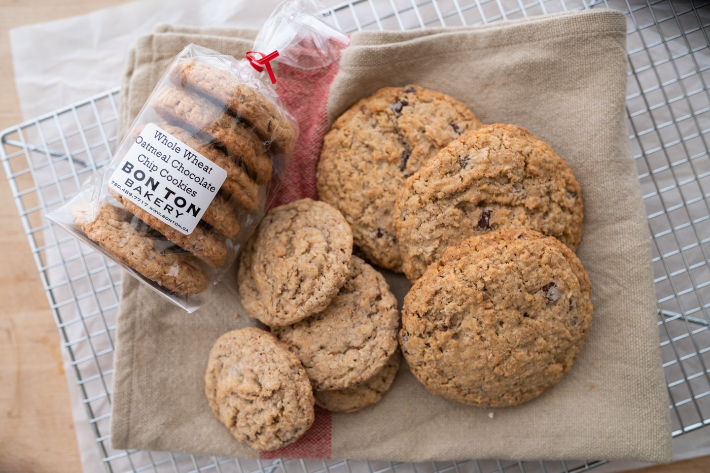 Whole Wheat Oatmeal Chocolate Chip Cookie Bon Ton Bakery