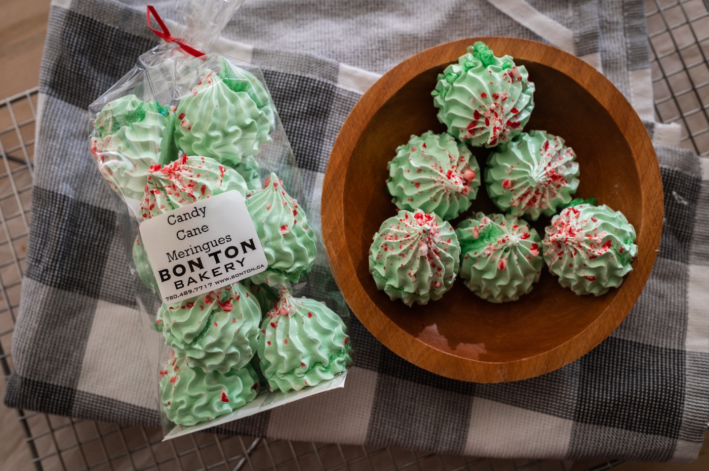 Candy Cane Meringue Bon Ton Bakery