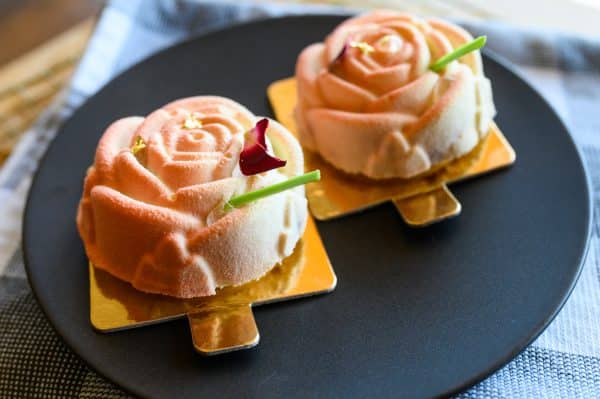 Strawberry Rose Cheesecake
